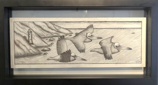 Spencer Wile 7 Charcoal on Bristol Vellum 7X13 inches.