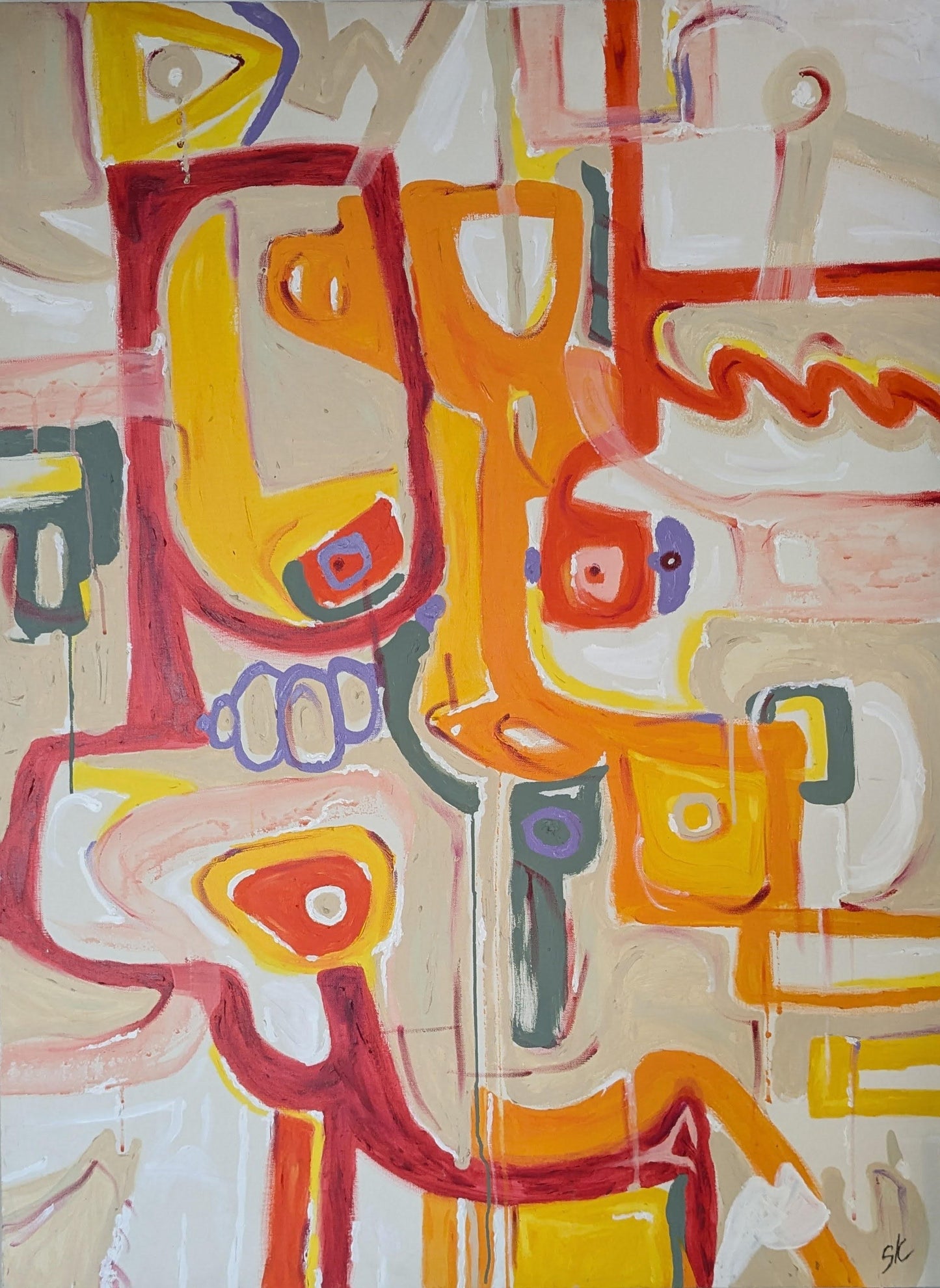 Stan Kazajian Painting #24 36X48 Inches