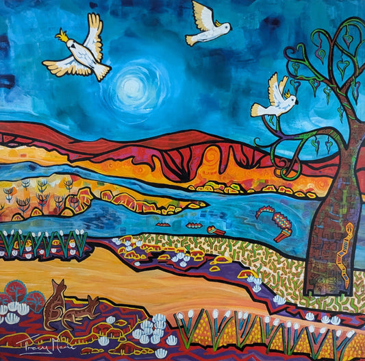 Tracy Marie Sacred Land 46X46 Inches