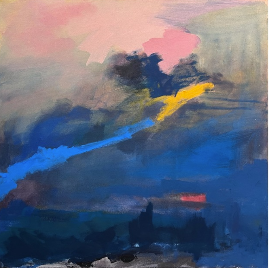 Your Truth Anna Haczkiewicz STRONG CAN NOT BE BROKEN Acrylic and gouache on gallery wrapped canvas 24X24X1.5 Inches.