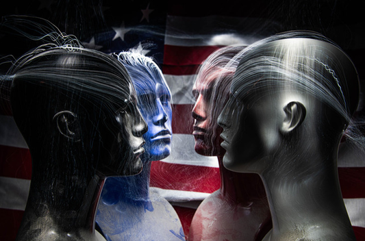 Your Truth Dave Hanson RED, WHITE, BLUE AND BLACK Photography 18X13 Inches.