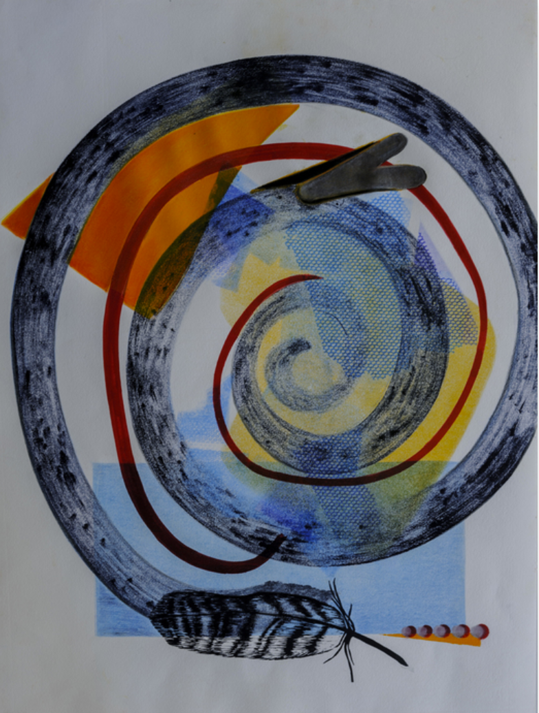 Your Truth Donna Broder   VERGE OF EXTINCTION 1 monotype 24 x 18 x 0 Inches.