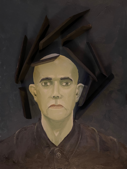 Your Truth  Peter Moen INTENSE Mixed Media on Canvas panel 24X18 Inches.