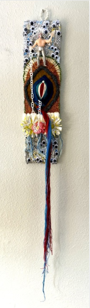 Your Truth Jasmine Porter #47  Mixed Media, found objects 43.5 x 6 x 2.5 Inches,