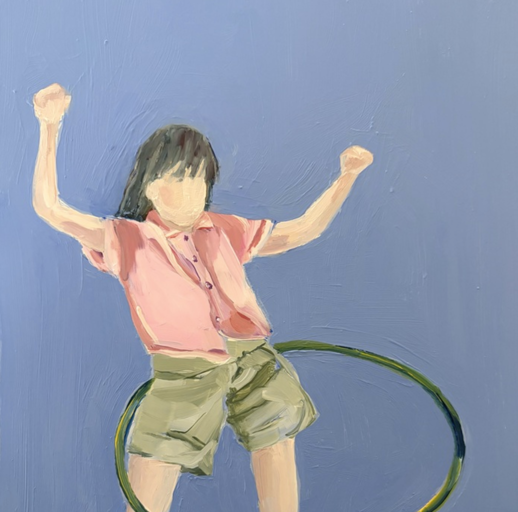 Your Truth Your truth Claudia Ullman TWIRLING  Oil on panel 10X10 Inches.