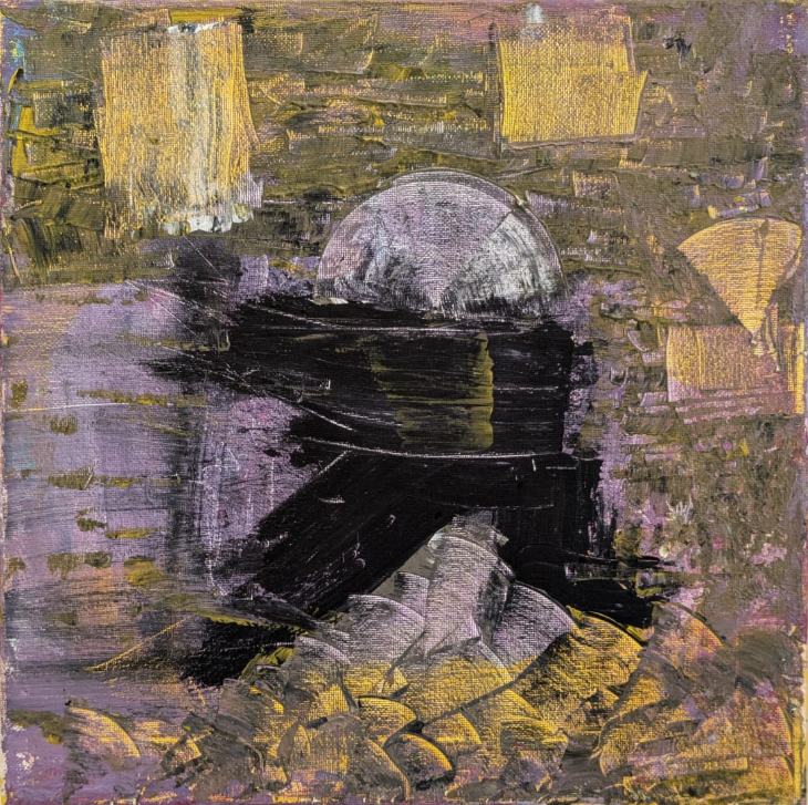 jay Williams Samurai Abstract 12X12 Inches