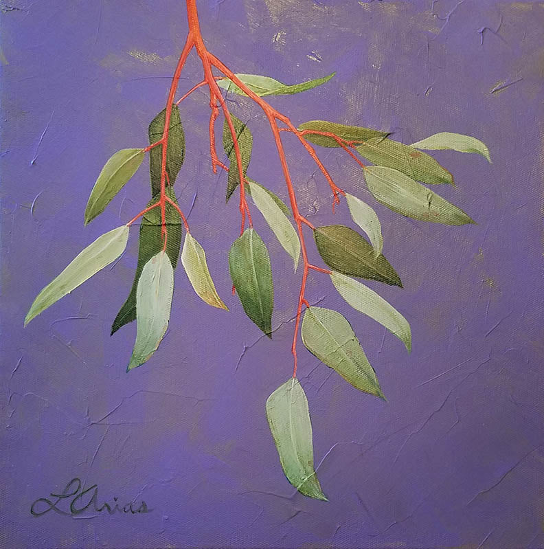 Lori Arias Eucalyptus Branch on Lavender,