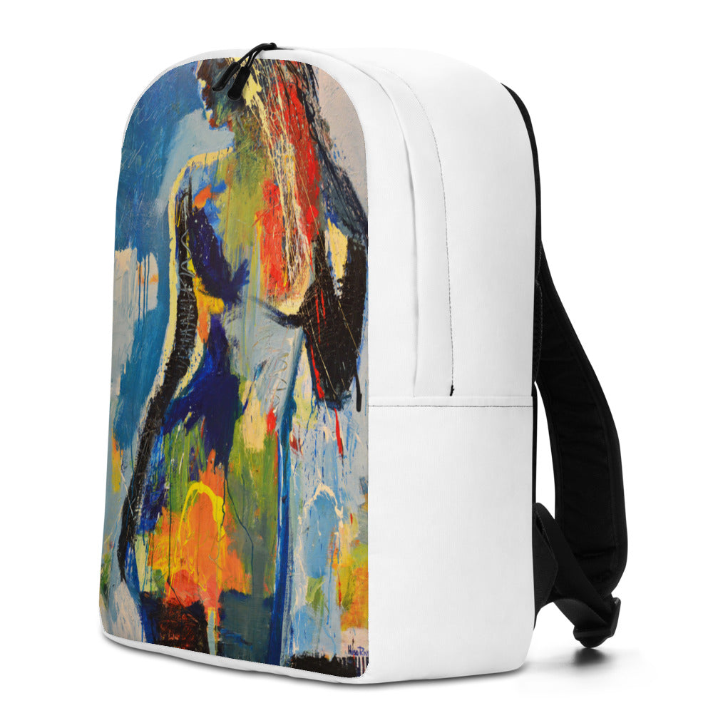 Mystic Blue Standing Minimalist Backpack