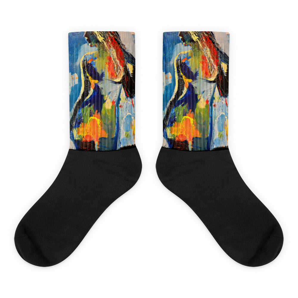 Mystic Blue Standing Socks
